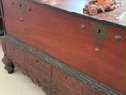 Antique Teak Pettagama / Carved Chest