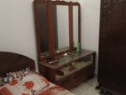Antique teak timber dressing table