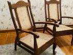 Antique Teak Veranda with 2 Chairs