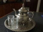 antique Vintage Silver Plated Moroccan Tea Set