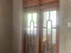 Antique Window, Solid Jack Wood With Glass