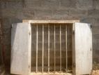 Antique Windows With Doors, Solid Jack Wood