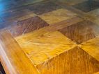 Antique Wooden Dining Table with 8 Chairs