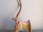 Antler Wooden Head