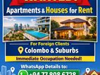 Apartments & Houses for Rent – Immediate Occupation (Foreign Clients)