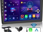 apple carplay android 10inch 2+32car dvd audio setup with mic