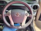 Aqua Car Steering Wheel Cover Stitching Type