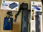 Aquarium 1200 L Filter with Dual Airpump