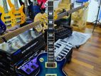 Aria Pro II Blitz Leopard Translucent Blue Burst Electric Guitar
