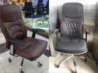 Arm Adjustable Leather Hi-Bk Chair