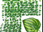 Artificial plant leaves ivy green plastic leaf plants decoration 20m