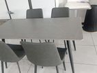 Ash Granite Top 4 Chair Dining Table Set -GT415