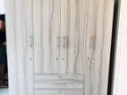 Ash White 4 Door Melamine Large Wardrobes