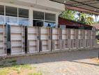 Ash White Melamine Book Cupboard .
