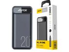 Aspor 20000MAH Power Bank A396 with 22.5W PD Charging