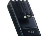 Aspor A316 20000 22.5W Portable Power Bank with Built in Cable