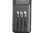 Aspor A316 20000 22.5W Portable Power Bank with Built in Cable