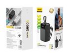 Aspor A319 22.5W 50000mAh Fast Charging Power Bank With 3 Inbuilt Cables