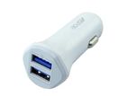 ASPOR A903 USB car charger with light + Micro cable - White Colour Unit