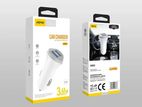 ASPOR A903 USB car charger with light + Micro cable - White