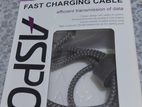 Aspor Fast Charging Cable 2.4 A Type C - USB