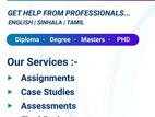 Assignment Assistance Service ( HND/ SLIM/ OTHM/ Degree/ Masters/ PhD)