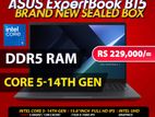ASUS ExpertBook B15 Core 5 14th Gen|8GB DDR5 Ram|512GB NVMe Brand New