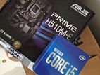 Asus Prime H510M-E Mother Board With i5 10400 Processor Box