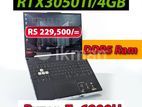 Asus TUF A15 Ryzen 7-6800Hs RTX™ 3050 Ti / 4GB 8GB DDR5 Ram 512GB NVMe