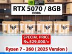 Asus TUF A16 RTX5070/8GB |Ryzen 7 |16GB DDR5|16” inch WUXGA 165Hz|