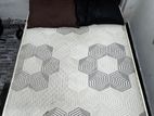 At Wattala “6’4” Solid Teak Wooden Bed + Mattress