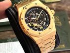 Audemars Piguet Royal Oak Gold Skeleton Dial Automatic Mens Watch