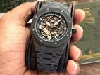 Audemars Piguet Royal Oak Skeleton Dial Full Black Automatic Mens Watch