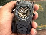 Audemars Piguet Royal Oak Skeleton Dial Full Black Automatic Mens Watch