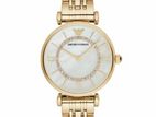 Emporio Armani Gold Toned Women's Steel Watch