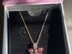 Authentic GIVA Rose Gold Rani Ebony Pendant with Link Chain