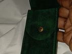 Authentic ROLEX Green Suede Travel Pouch
