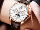 Automatic Mechanical Waterproof Watch Moon Phase Luxury Dial Men's Men
