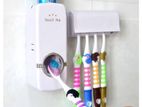 Automatic Toothpaste Dispenser with Toothbrush Holder