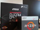 B450 Motherbord with Ryzen 5 Processor