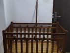 Baby Cot Foldable Teak Wooden