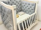 Baby Cot - Mahogany Wood