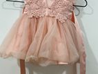 Pink Laced Baby Party Frock
