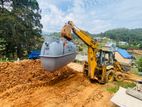 Backhoe Excavators Hire and Rent බැකෝ එක්ස්කැවේටර් පස් කැපීම