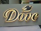 Backlit Storefront Channel Letters Building Exterior LED 3D Meta