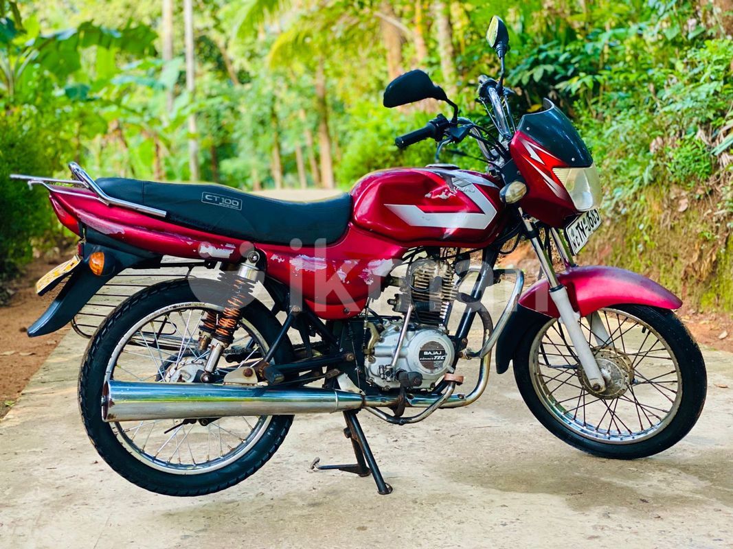 Red Colour Ct100b Bike Price Fuel Economy Bajaj Ct 100 2006