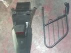 Bajaj Pulsar 180 Black Plastic Rear Mudguard with A Metal Saree Guard