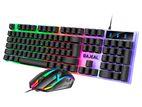 Bajeal T350 Keyboard and Mouse LED Light USB Wired Gaming
