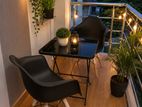 balcony chair and table