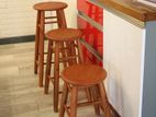 bar stool | Mahogany wooden color